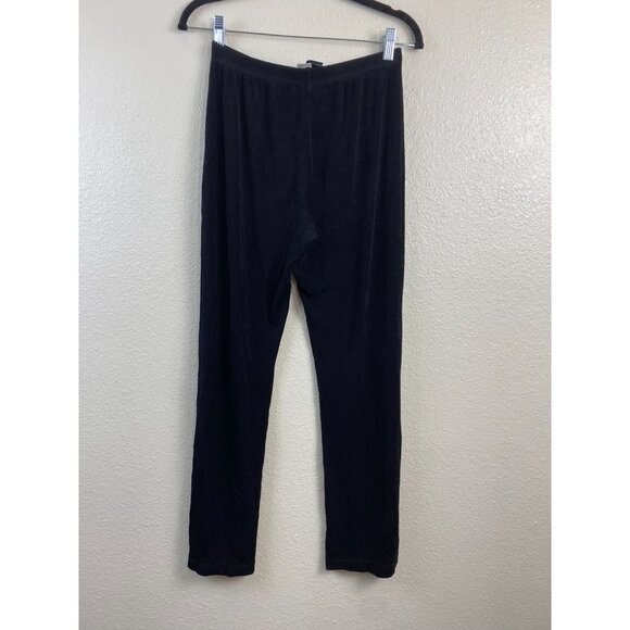 Chico's Travelers Black Slinky Pull on Pants Women 6 Knit Career Neutral Stretch - Picture 7 of 13